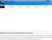 Tablet Screenshot of cascadagrill.com